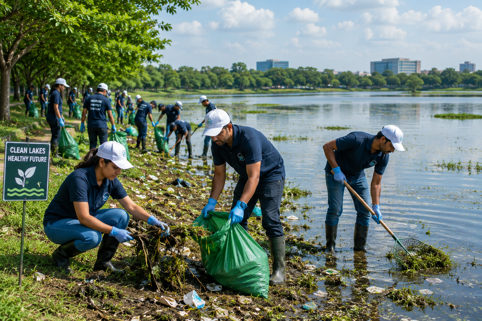 Lake restoration project